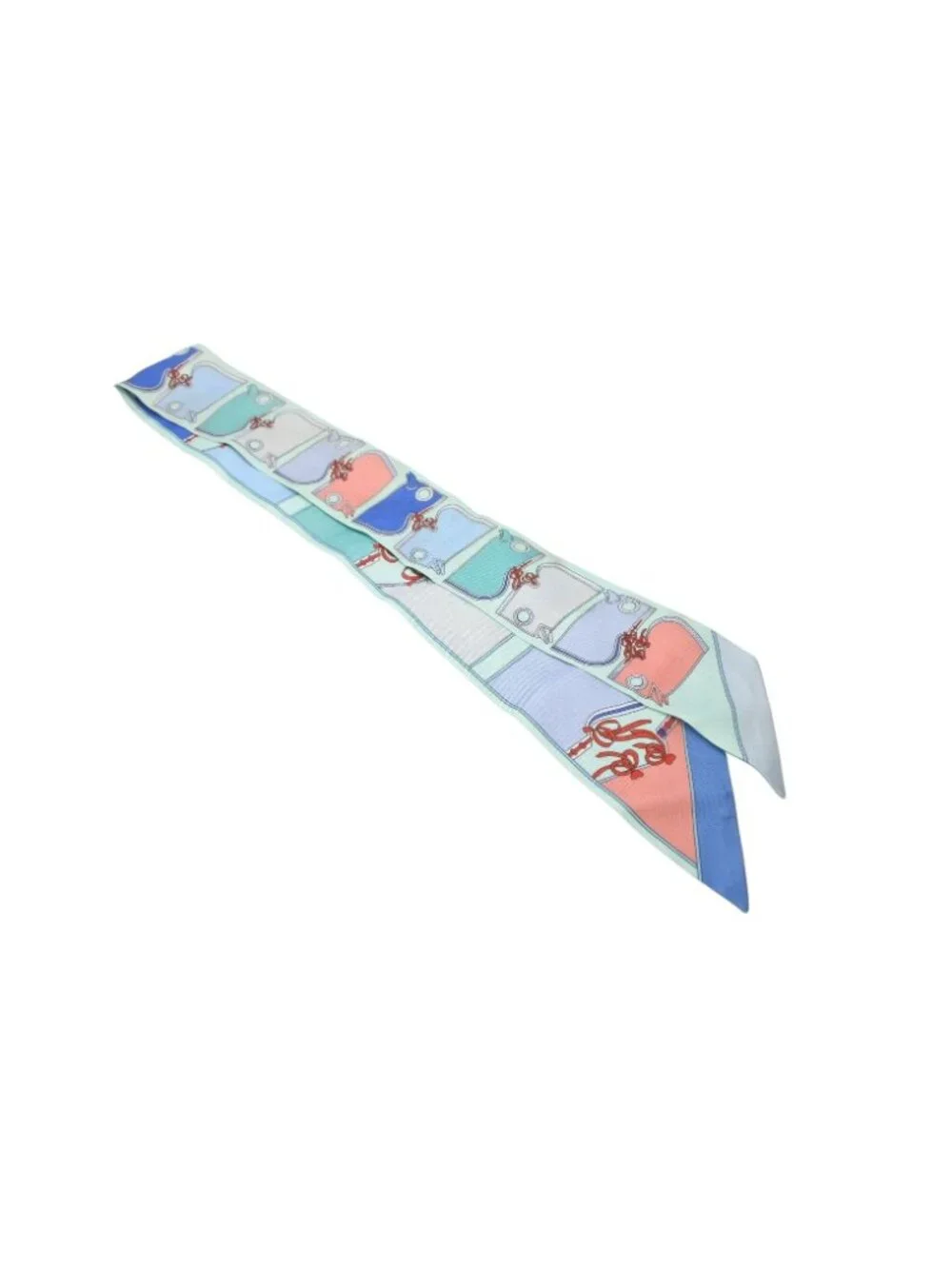 Hermes Twilly Camaille Green Multicolor Scarf